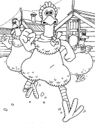 chicken run Online Coloring